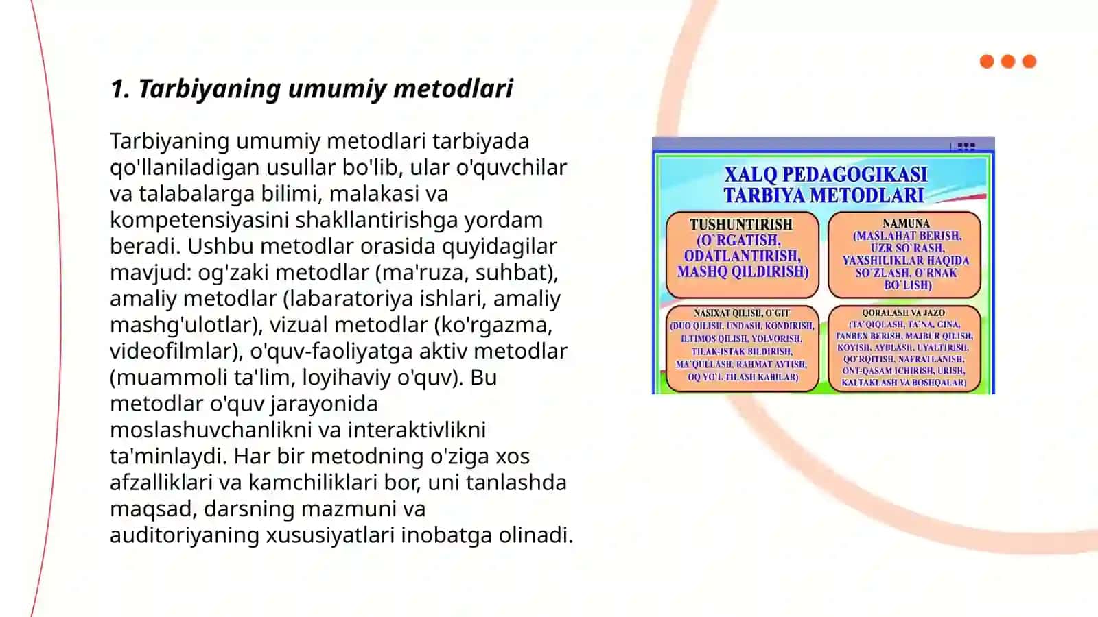 Tarbiyaning Umumiy Metodlari 3