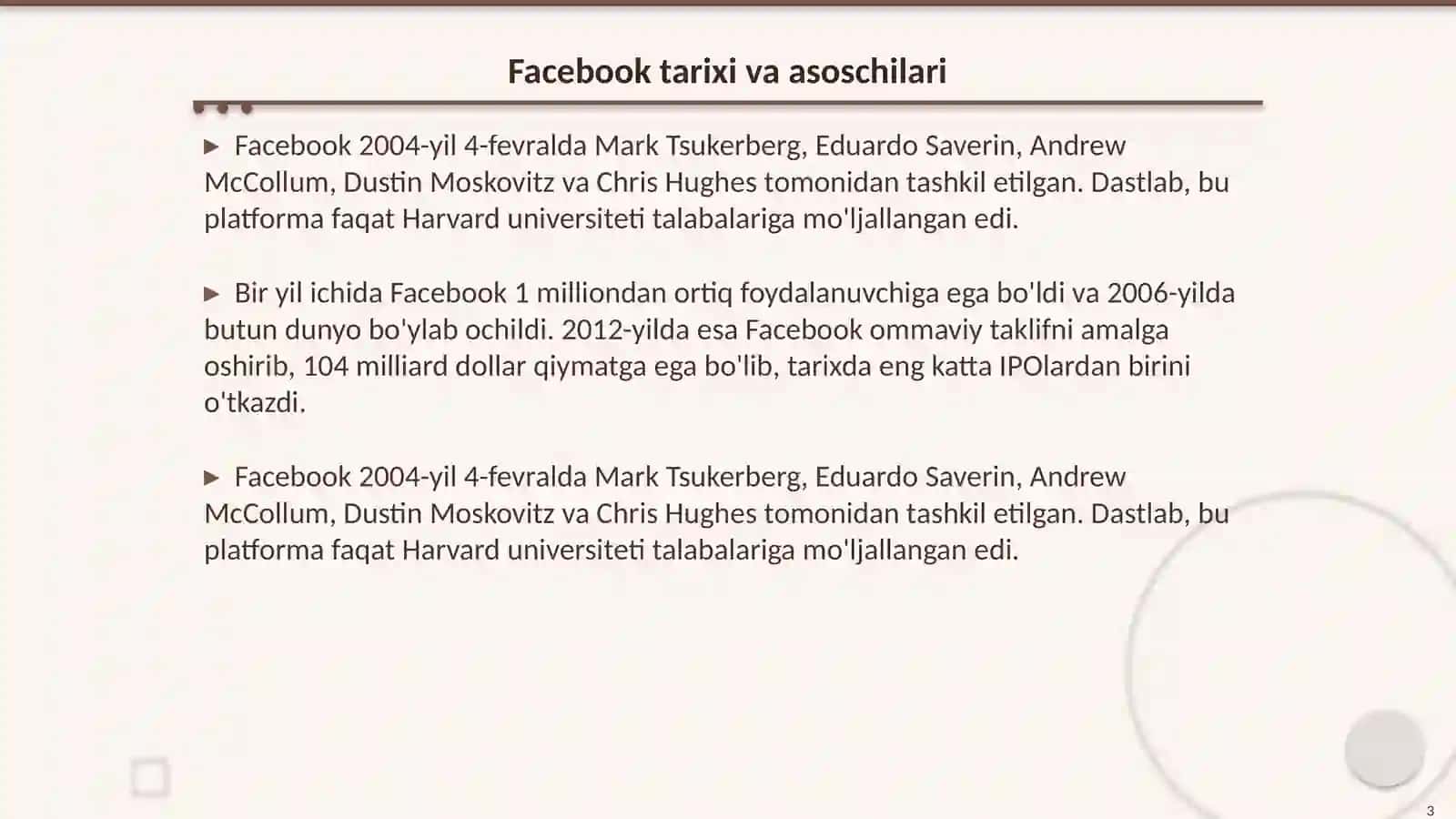 Facebook 3