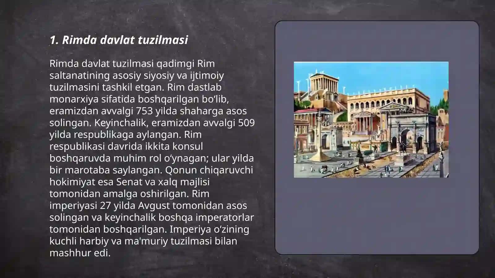 Rimda davlat tuzilishi va huquqi 3