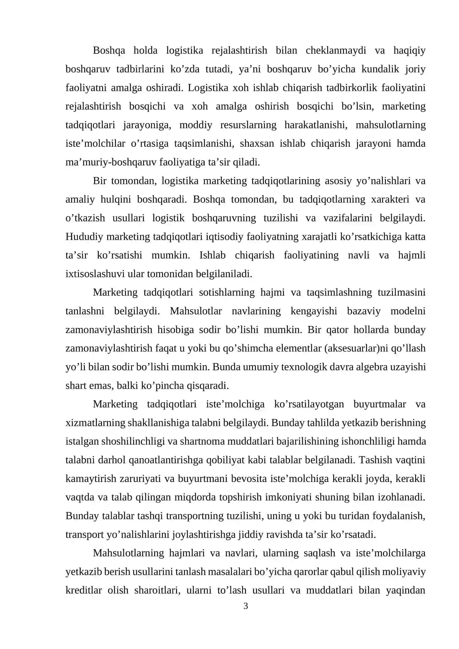 Moddiy oqimlar harakatlari chizmasining ta`siri 3