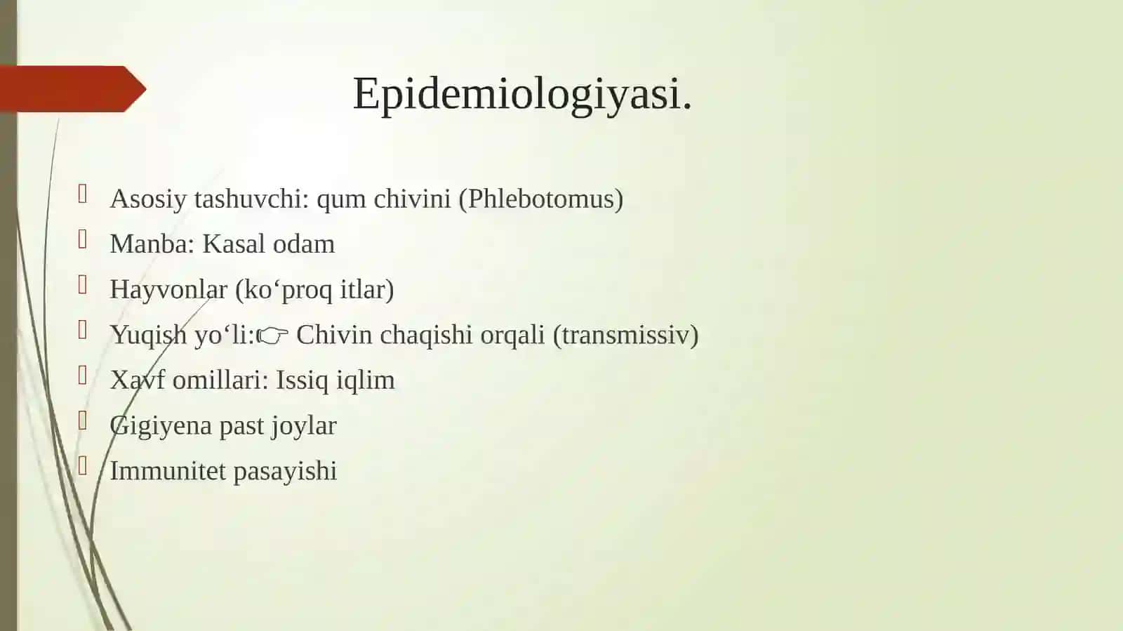 VISSERAL LEYSHMANIOZ 3