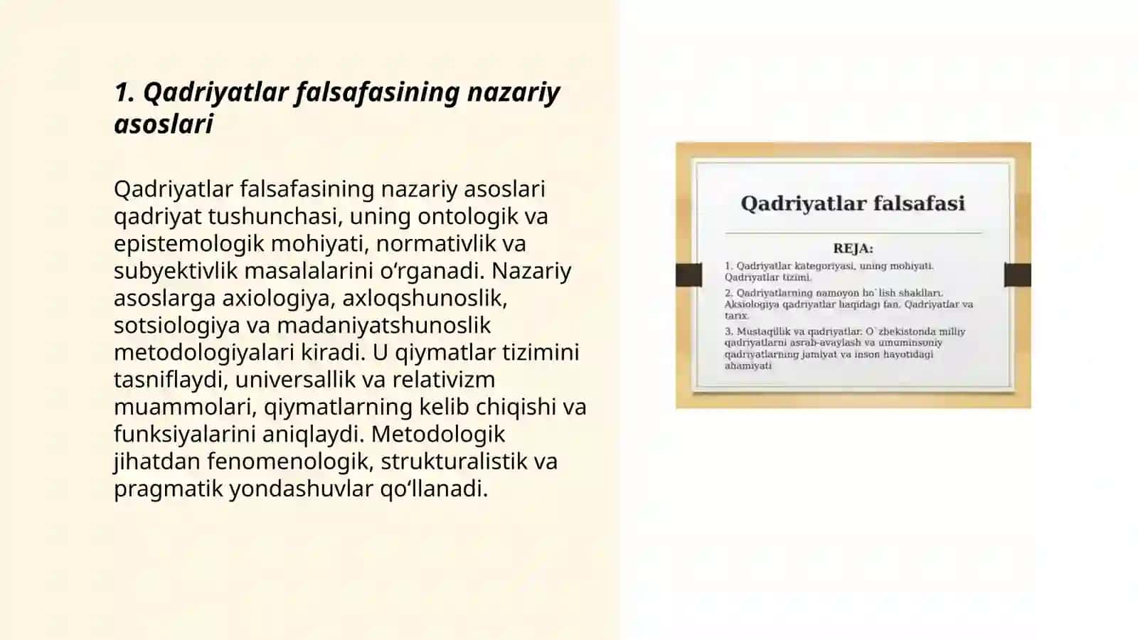 Qadriyatlar falsafasi 3