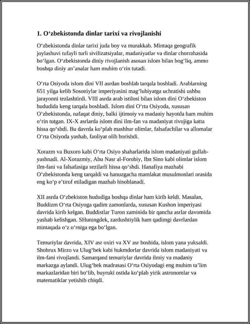 Oʻzbekistonda Din va Diniy Tashkilotlar 3