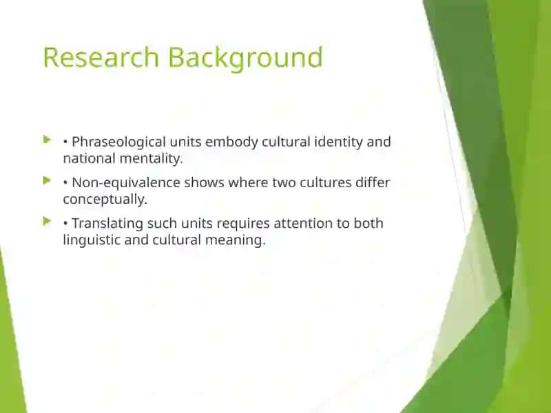 Non-Equivalent Phraseological Units Translation 3