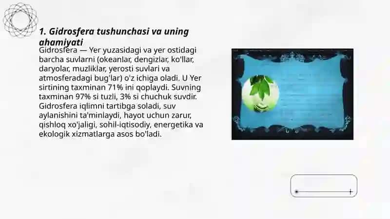 Gidrosfera haqida tushuncha 3