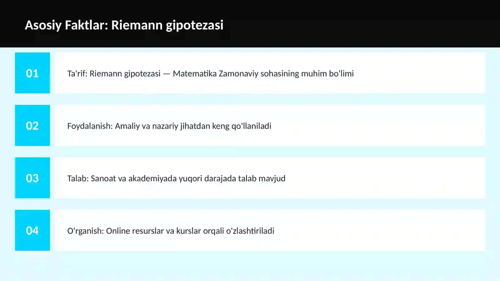 Riemann gipotezasi 3