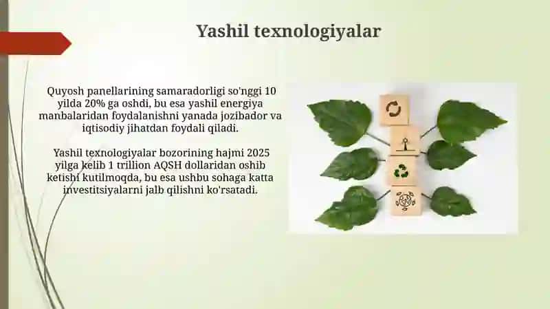 Yashil texnologiyalar 3