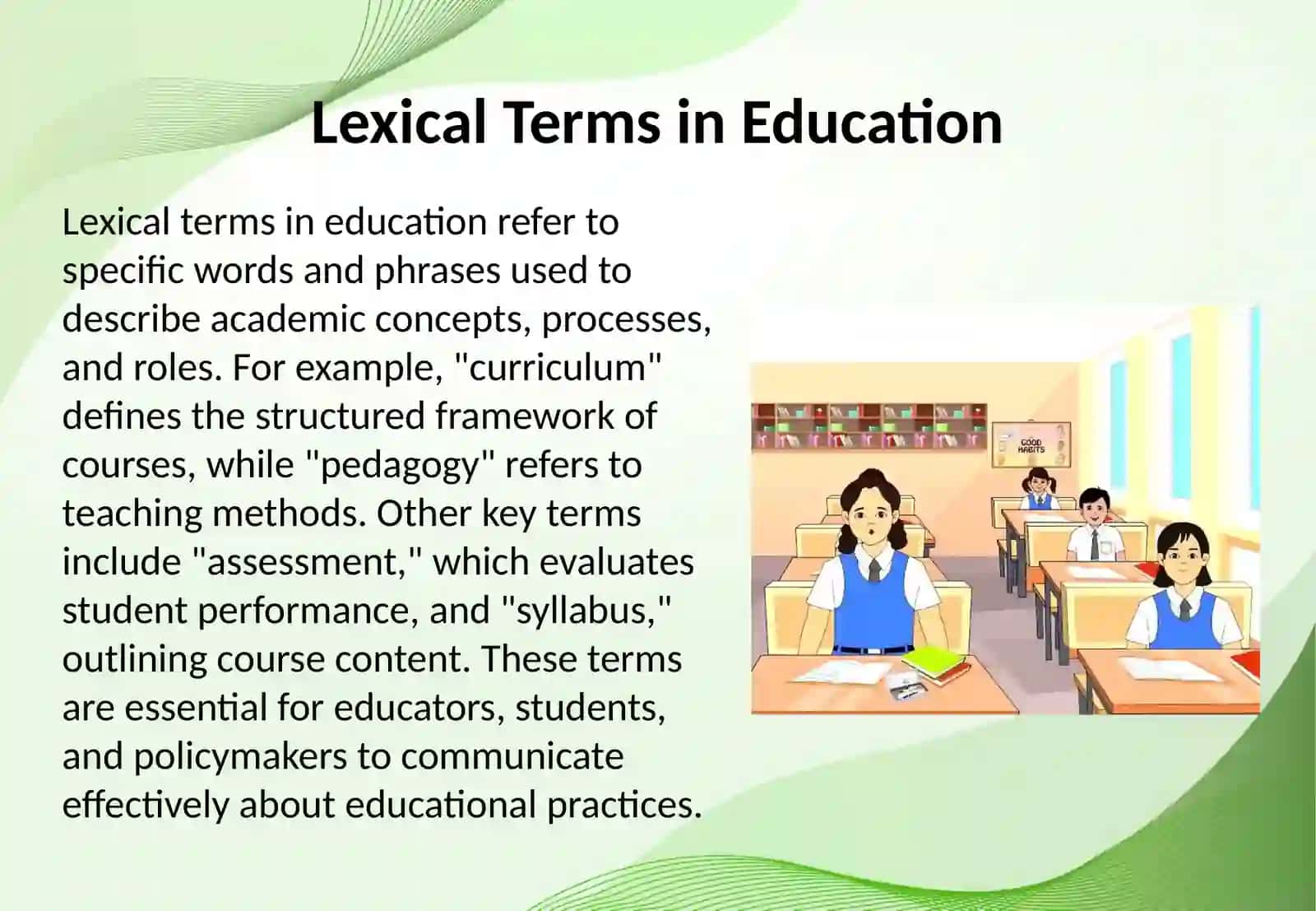 Lexical Terms and Idiomatic Expressions Associated with Education 3