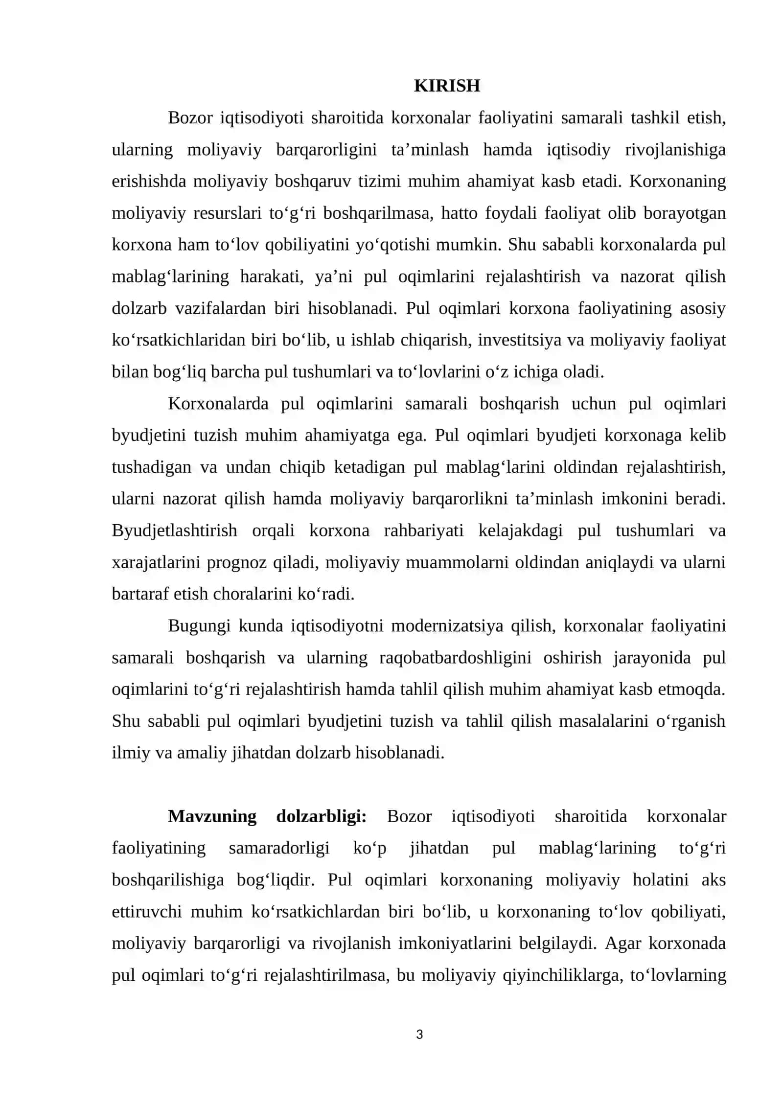 PUL OQIMLARI BYUDJETINI TUZISH VA TAHLIL QILISH: AMALIY YONDASHUV 3