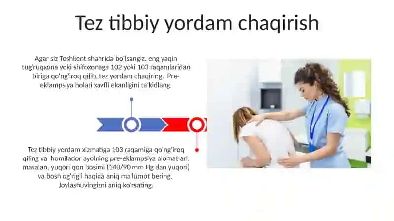 Tug'ruq paytidagi preglamsiyada birinchi yordam 3