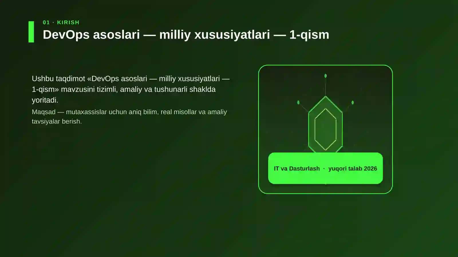 DevOps asoslari — milliy xususiyatlari — 1-qism 3