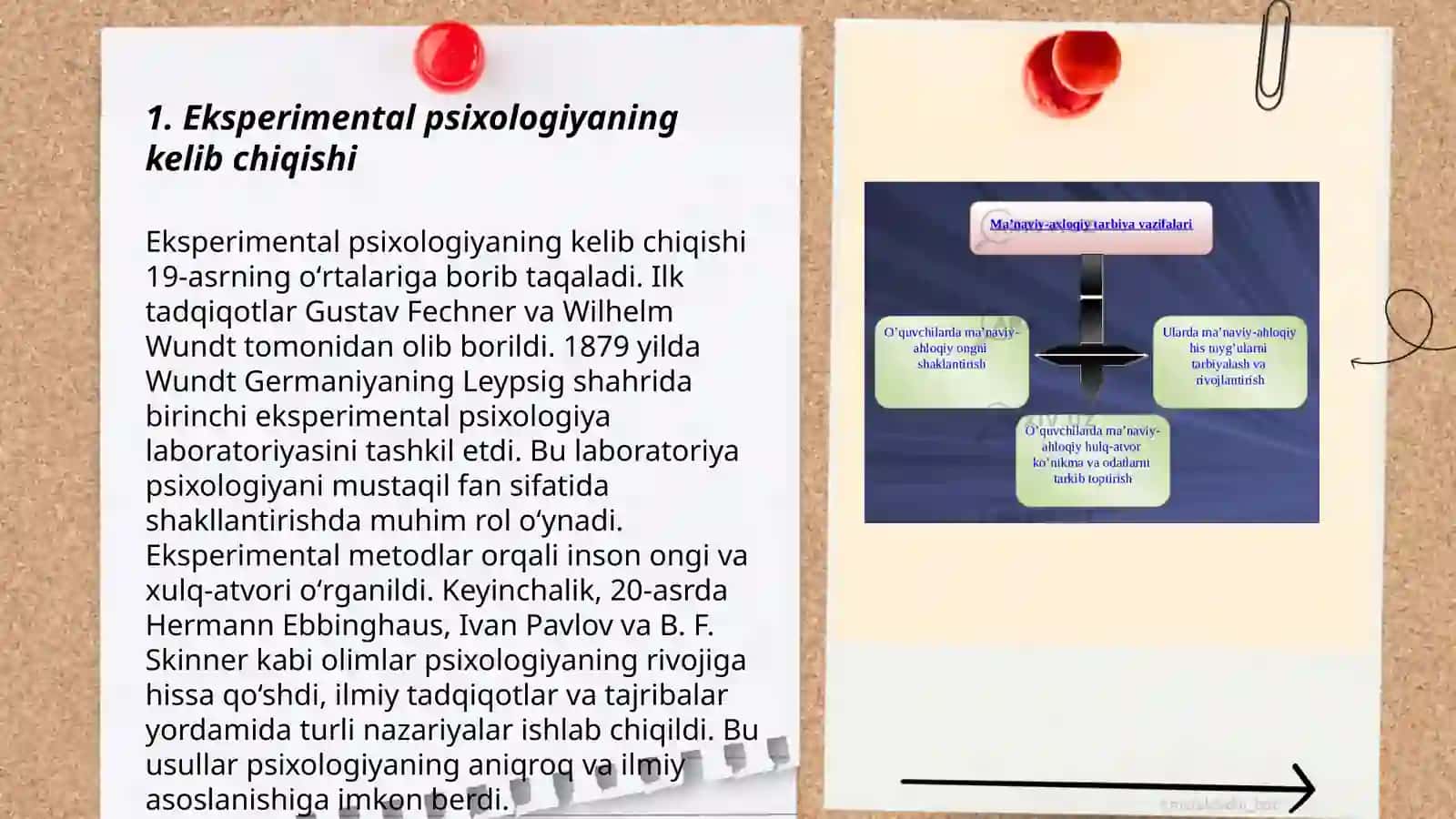 Eksperimental psixologiyaning ilmiy bilimlar tizimidagi oʻrni 3