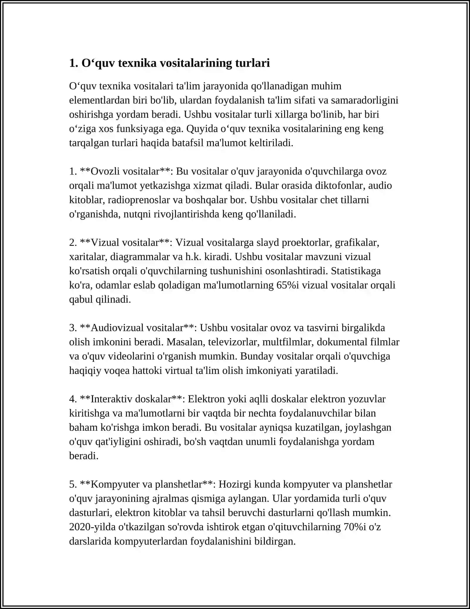 OʻQUV TEXNIKA VOSITALARI 3