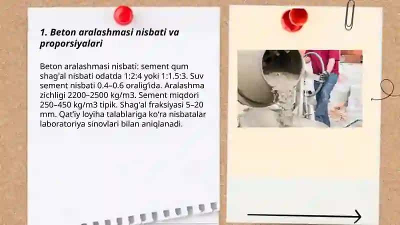 Beton qorishmasini aralashtirish 3