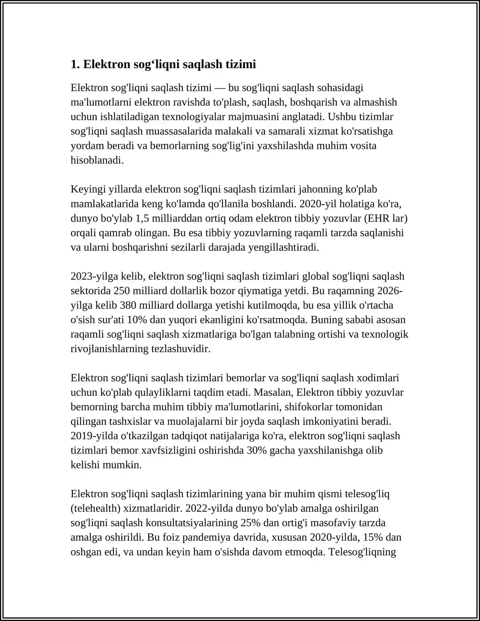 ELEKTRON POLIKLINIKA AXBOROT TIZMI 3