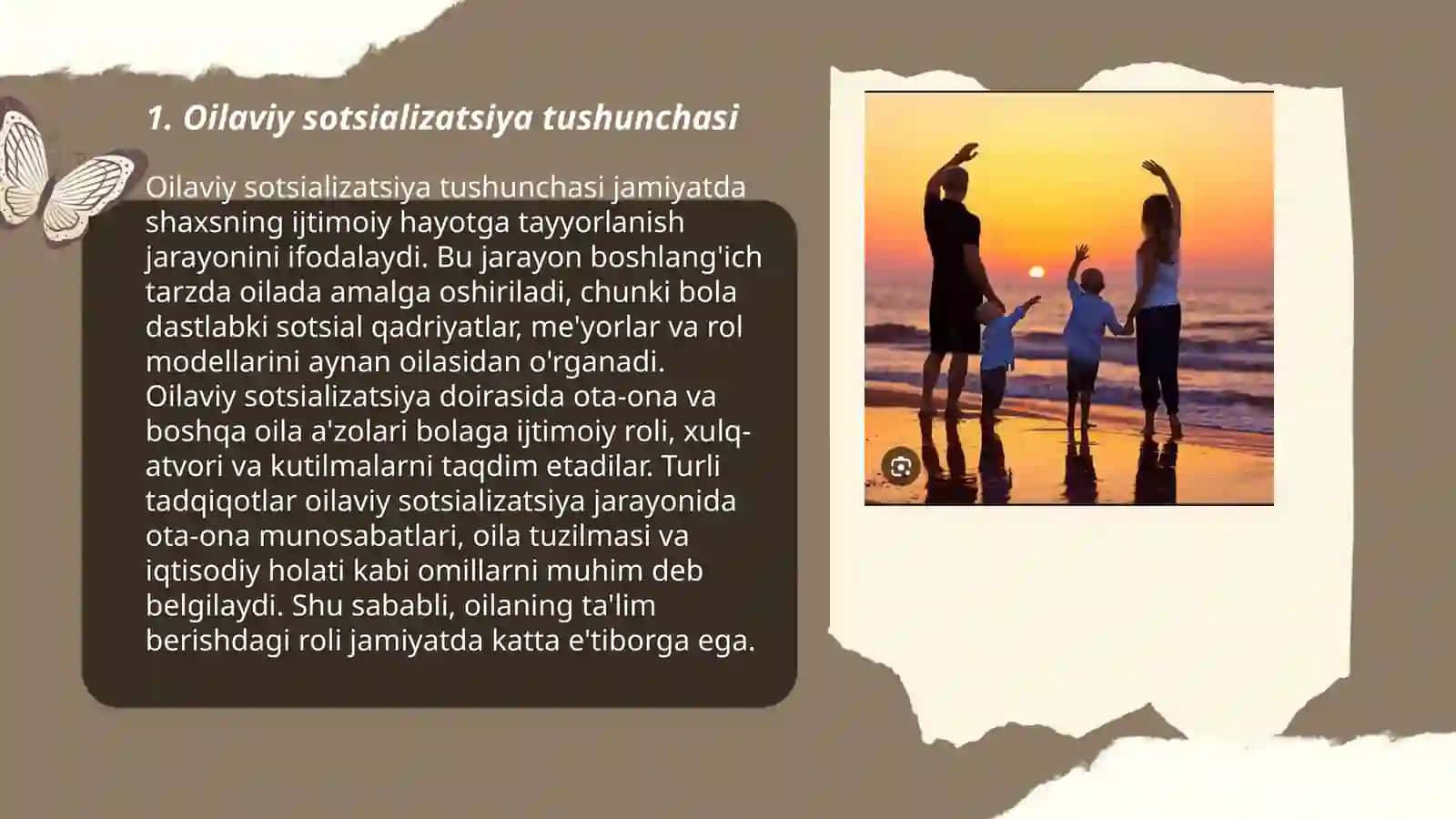 Oilaviy sotsializatsiya: bosqichlari, institutlari, ta’sir imkoniyatlari 3