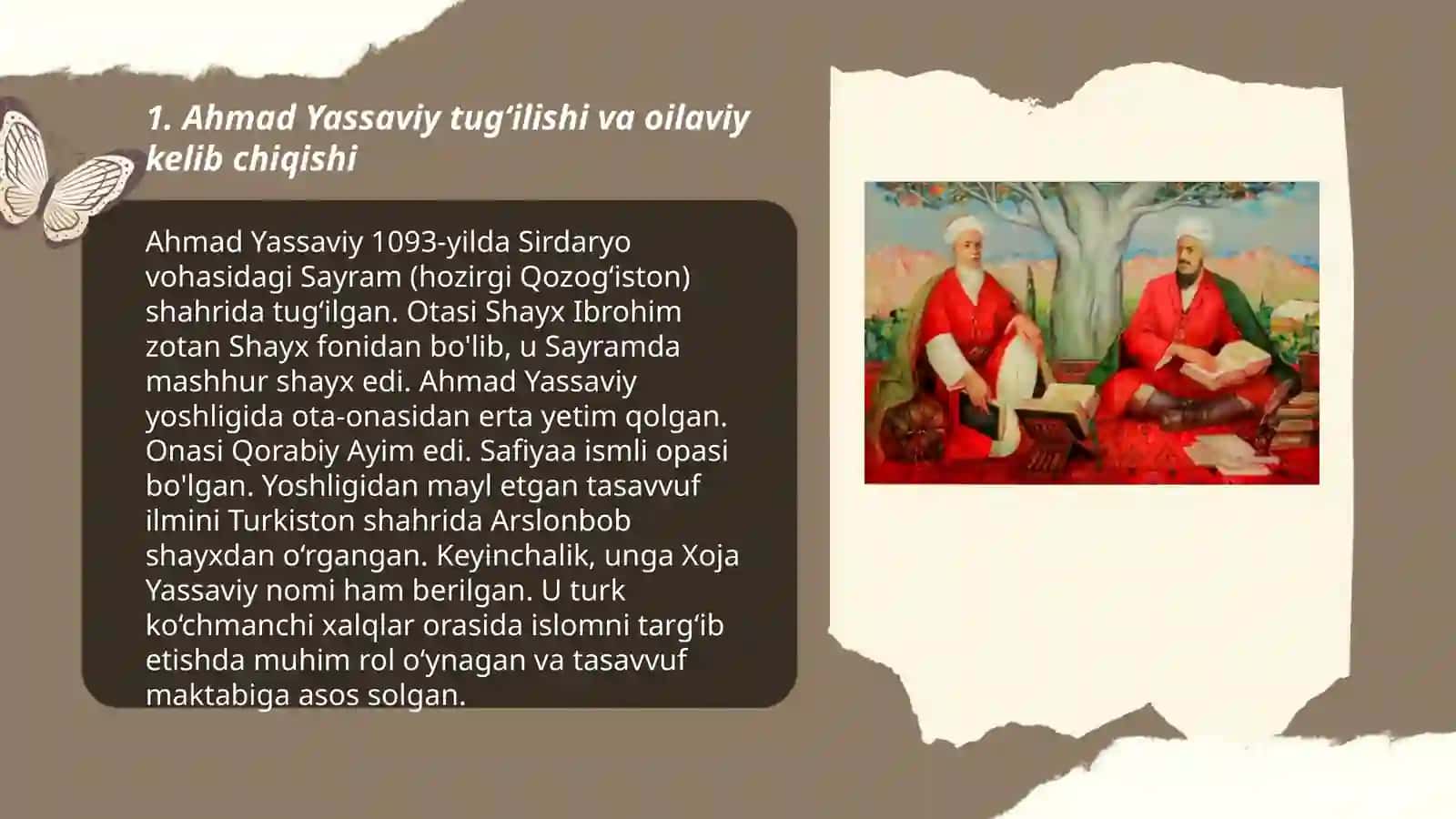 Ahmad Yassaviy hayoti va ijodi 3