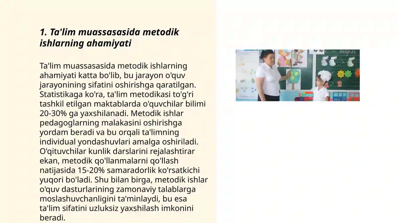 Ta'lim muassasasida metodik ishlarni tashkil etish 3
