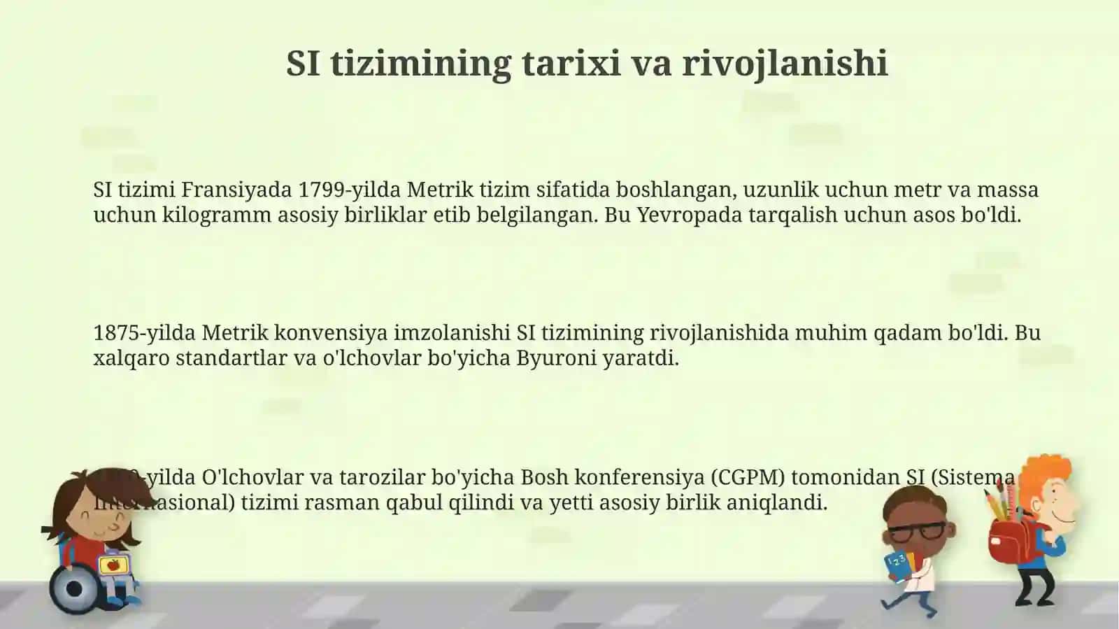 SI tizimining asoslari 3