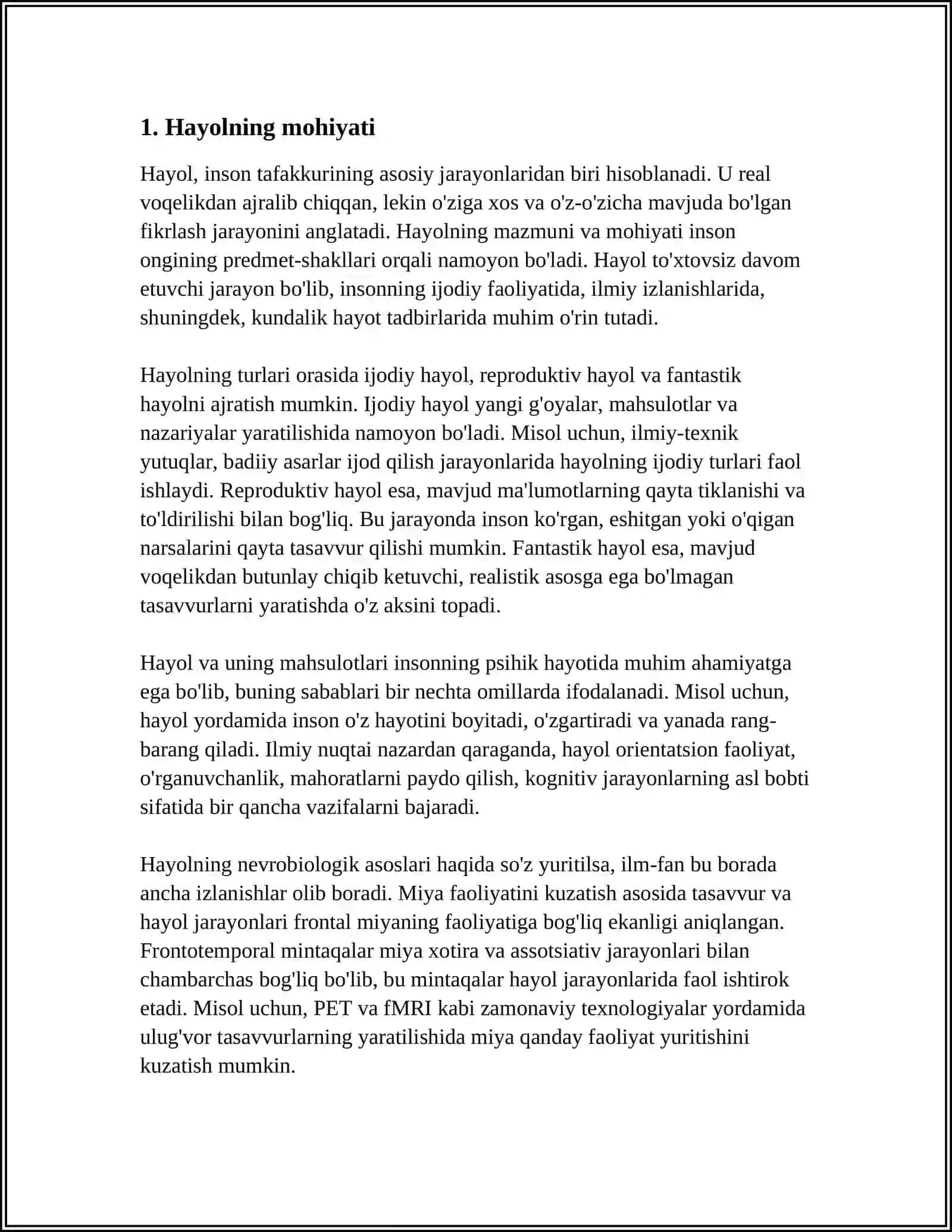 HAYOL HAQIDA TUSHUNCHA 3