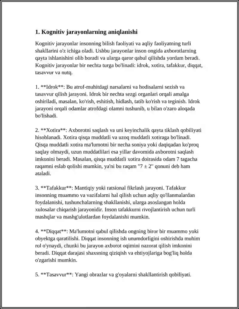 KOGNITIV JARAYONLAR VA IJODDA EMOTSIYANING RO‘LI 3