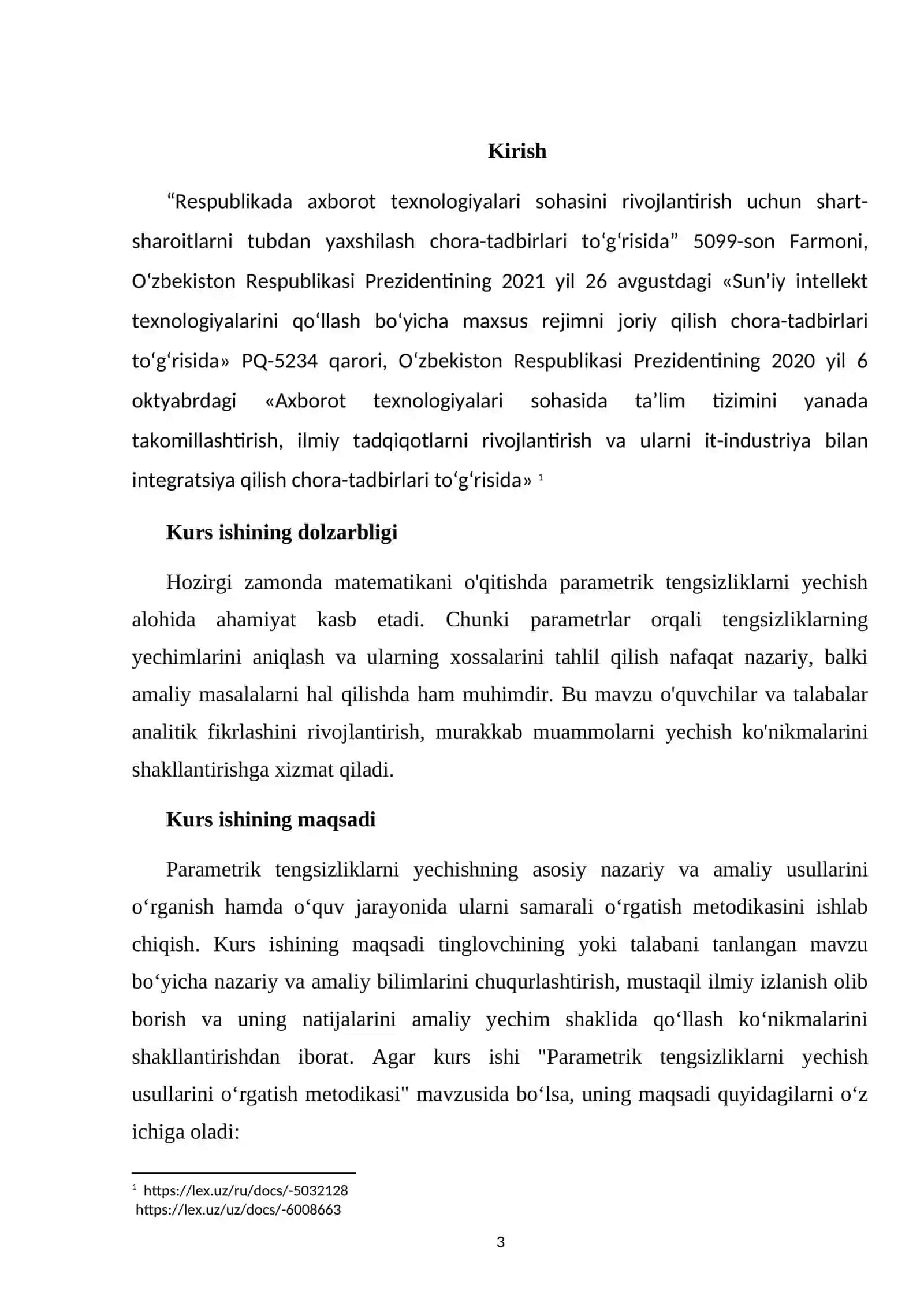Parametrik tengsizliklarni yechish usullarini o'rgatish metodikasi 3