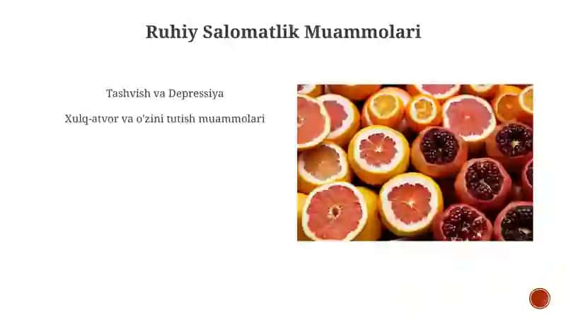 Ruhiy Salomatlik Muammolari 3