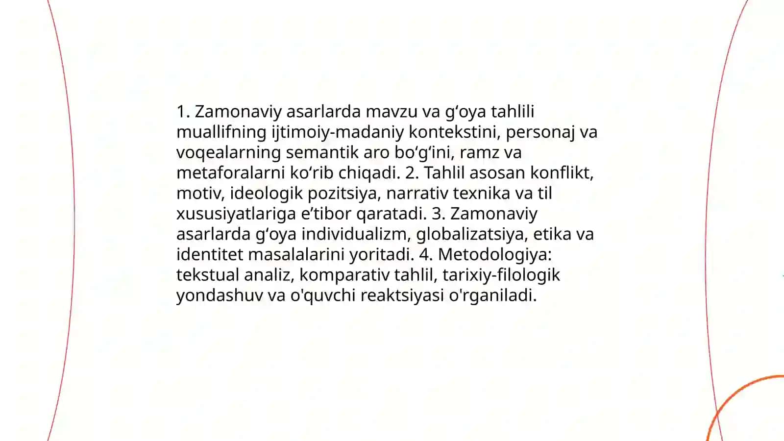 Modern asarlar tahlili 3