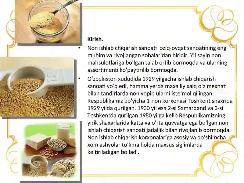 Non mahsulotlari tayyorlash tehnalogiyasi 3
