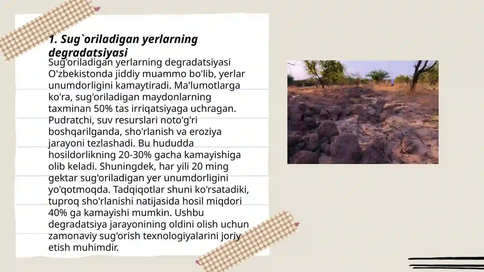 Sug`oriladigan Yerlarda Ekologik Ekspertiza 3