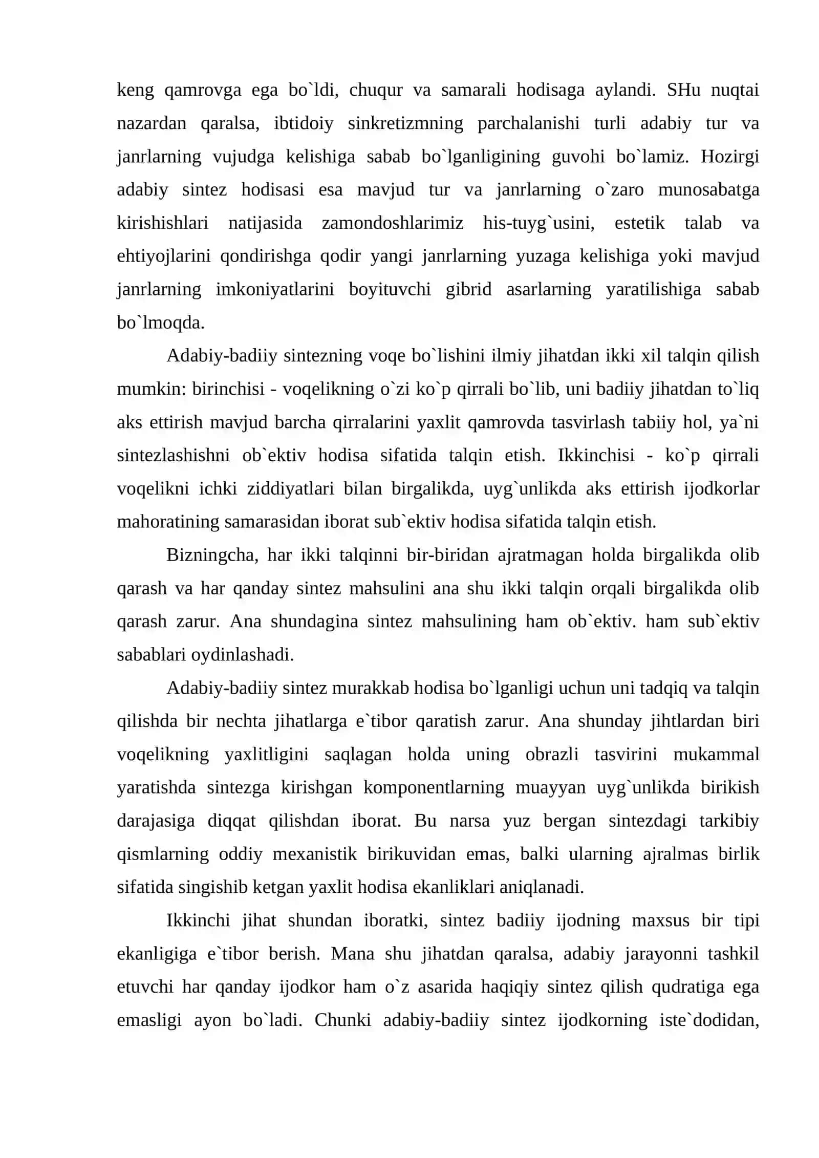 O`zbеk hikоyachiligidа bаdiiy sintеzlаr dаvri va mafkuraviy sintez 3