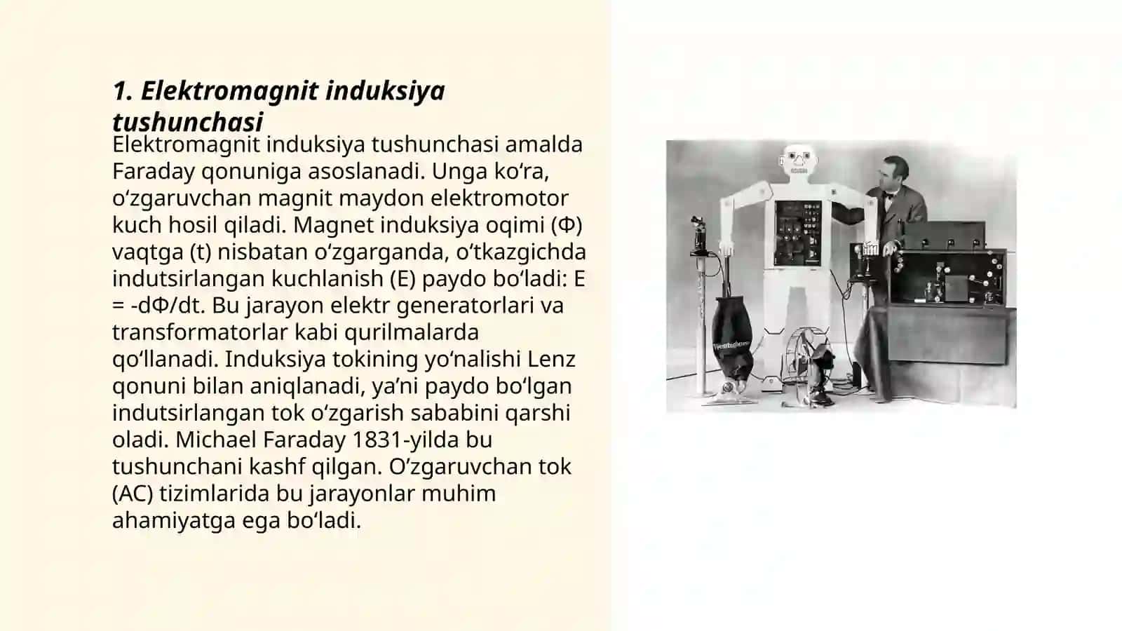 Elektr magnit induksiya hodisasi Faradey qonuni 3