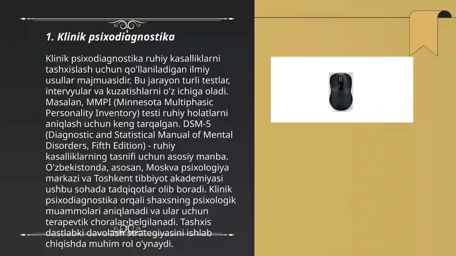 Psixodiagnostikani qo'llash sohalari 3