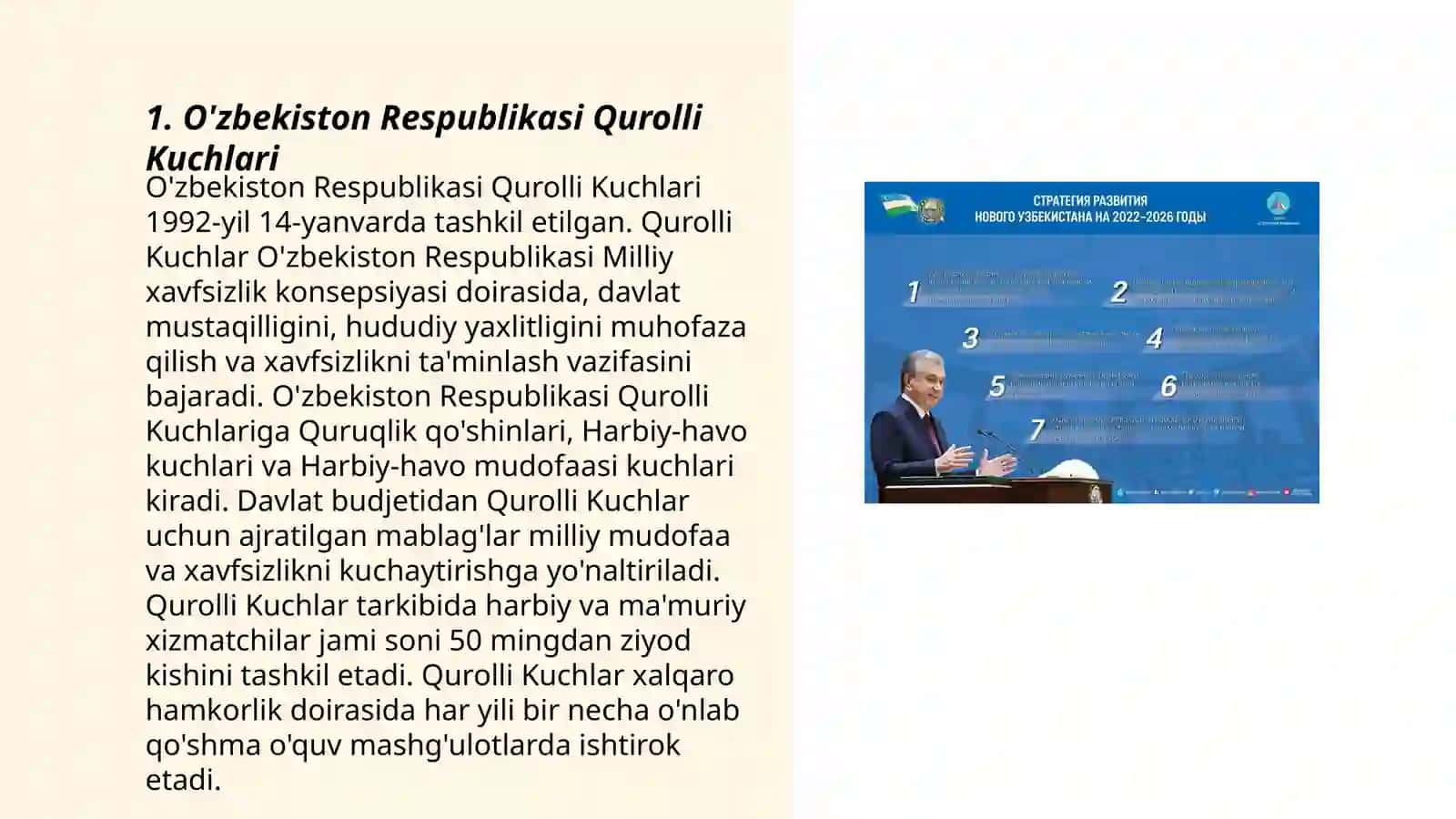 O'zbekiston Respublikasi Mudofaa qobiliyati 3