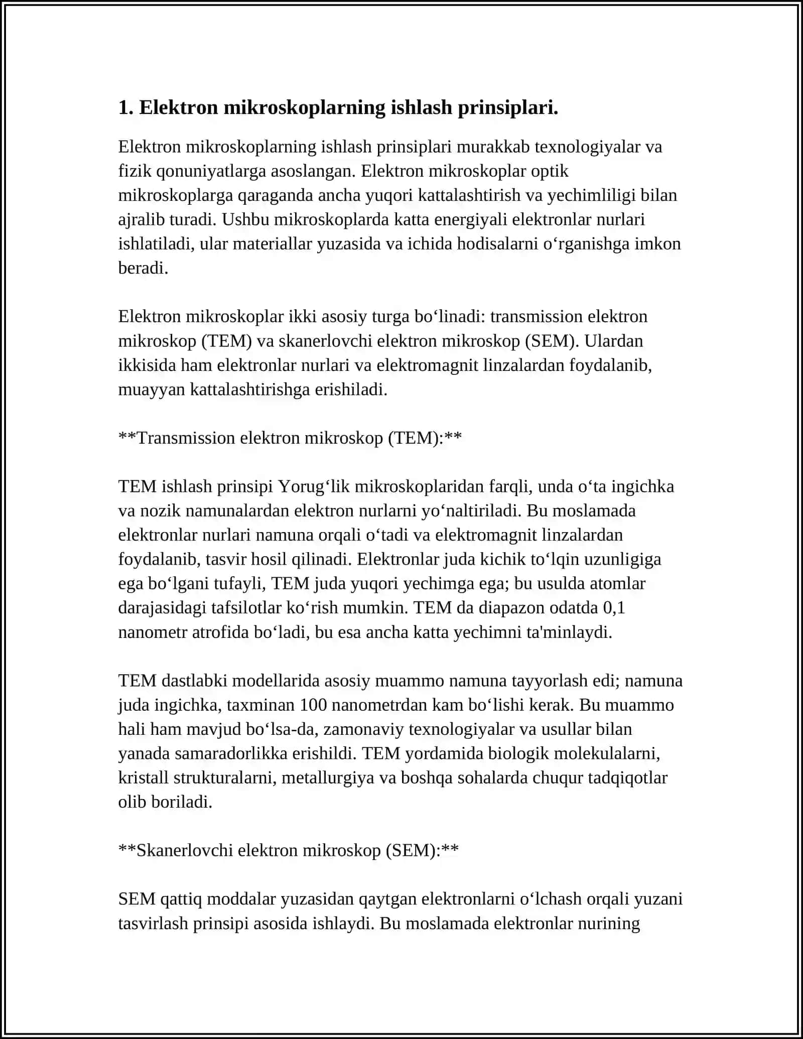ELEKTRON MIKROSKOPLARNING TIBBIYOTDAGI AHAMIYATI 3