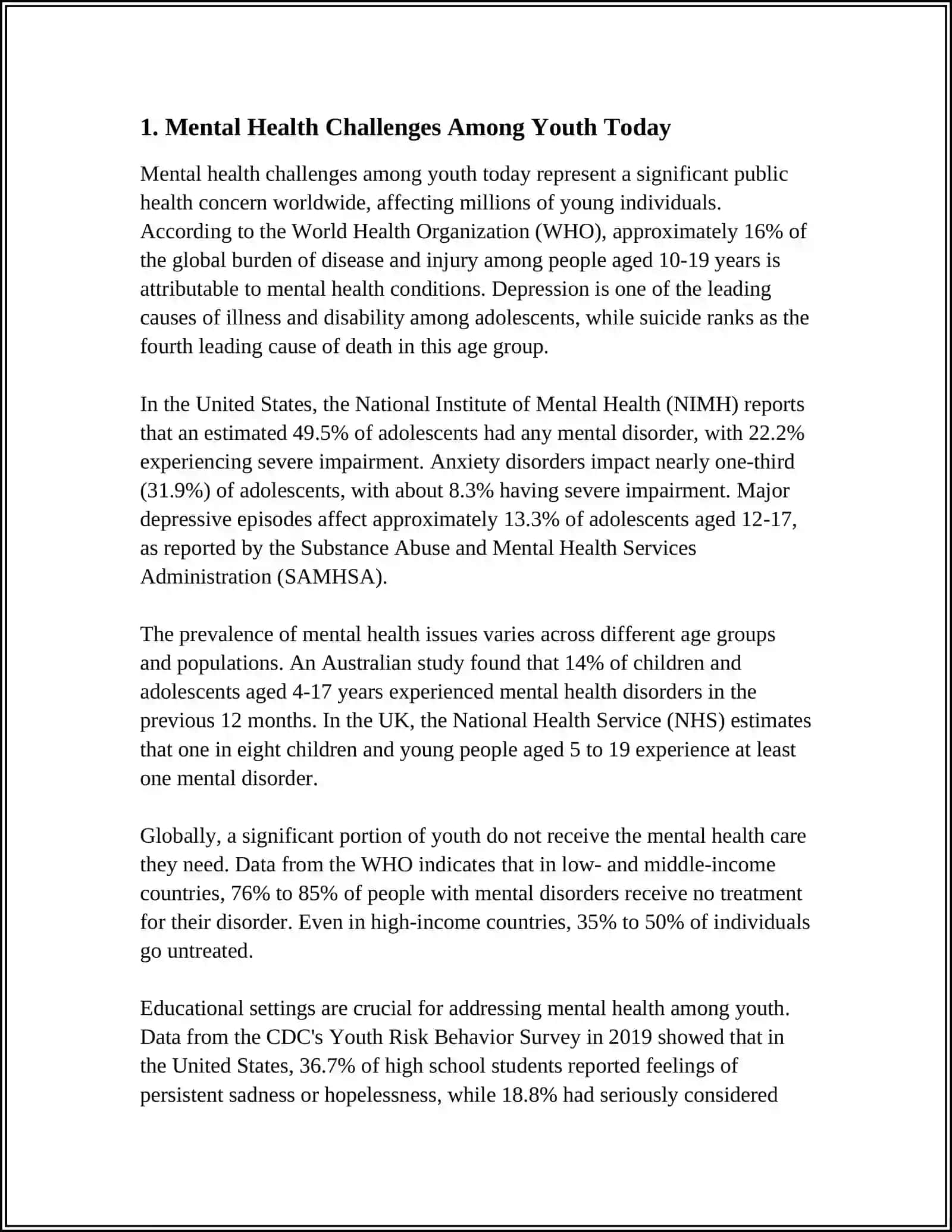 Mental Health Challenges Among Youth Today 3