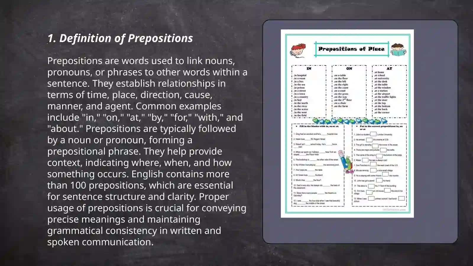 Grammar prepositions 3