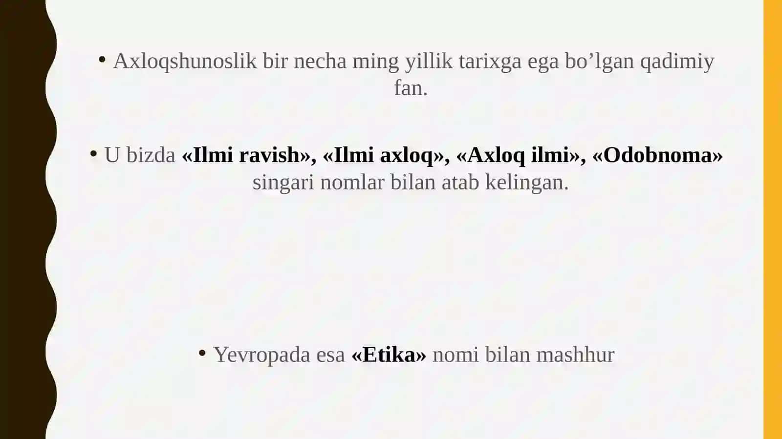 Axloq falsafasi(etika) 3