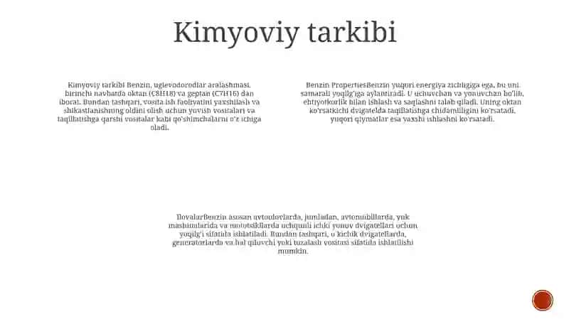 Benzinlar Xossalari Va Qo‘Llanishi 3