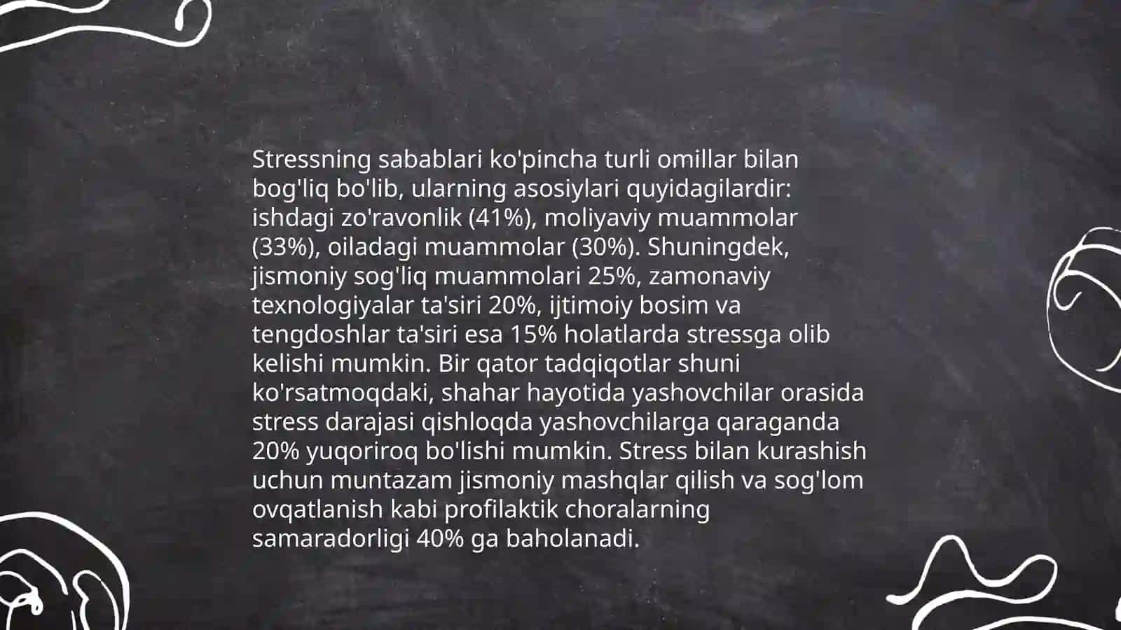 Stressning sabablari 3