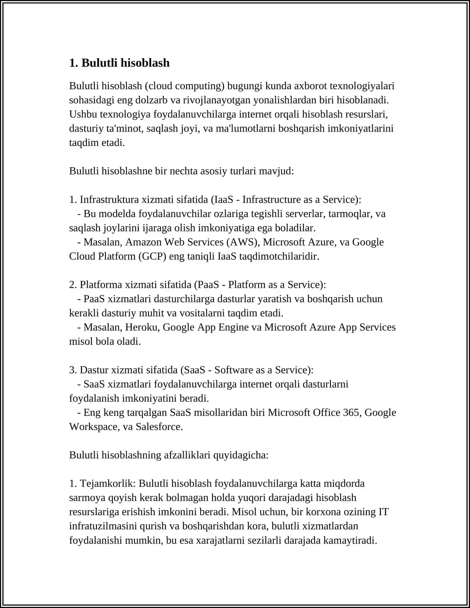 BULUTLI TEXNOLOGIYALAR 3