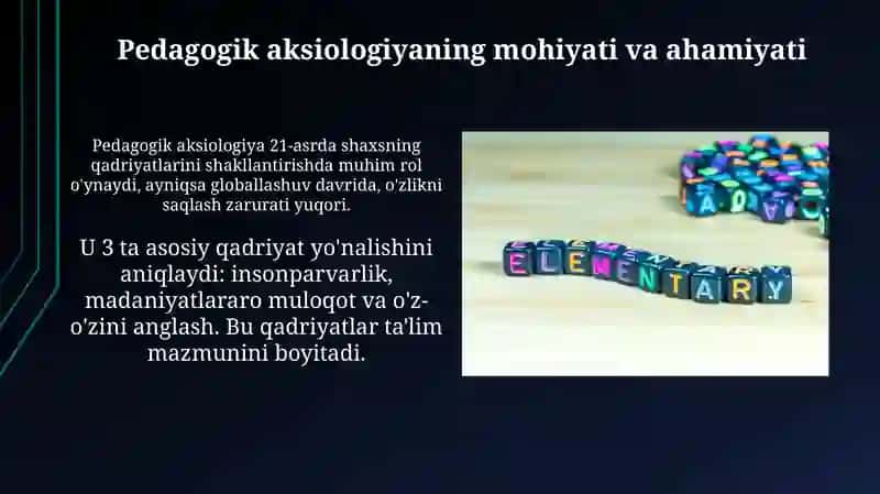 Pedagogik aksiologiya 3