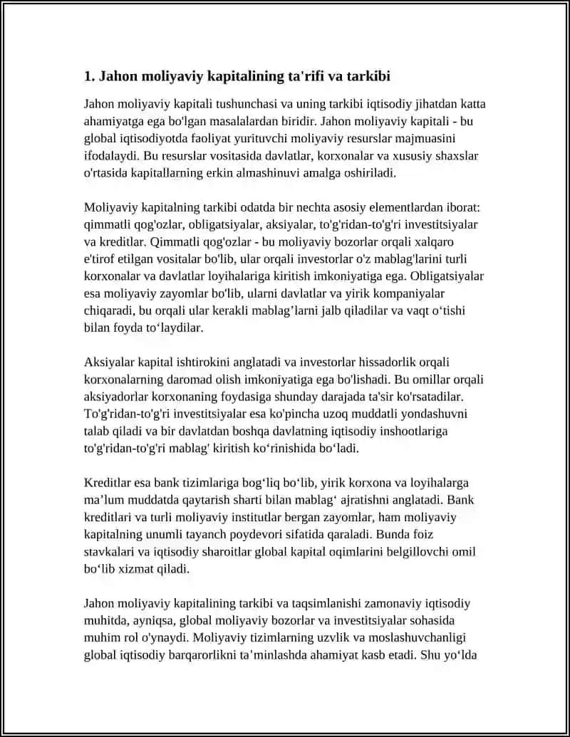 Jahonning Moliyaviy va Real Kapitali 3