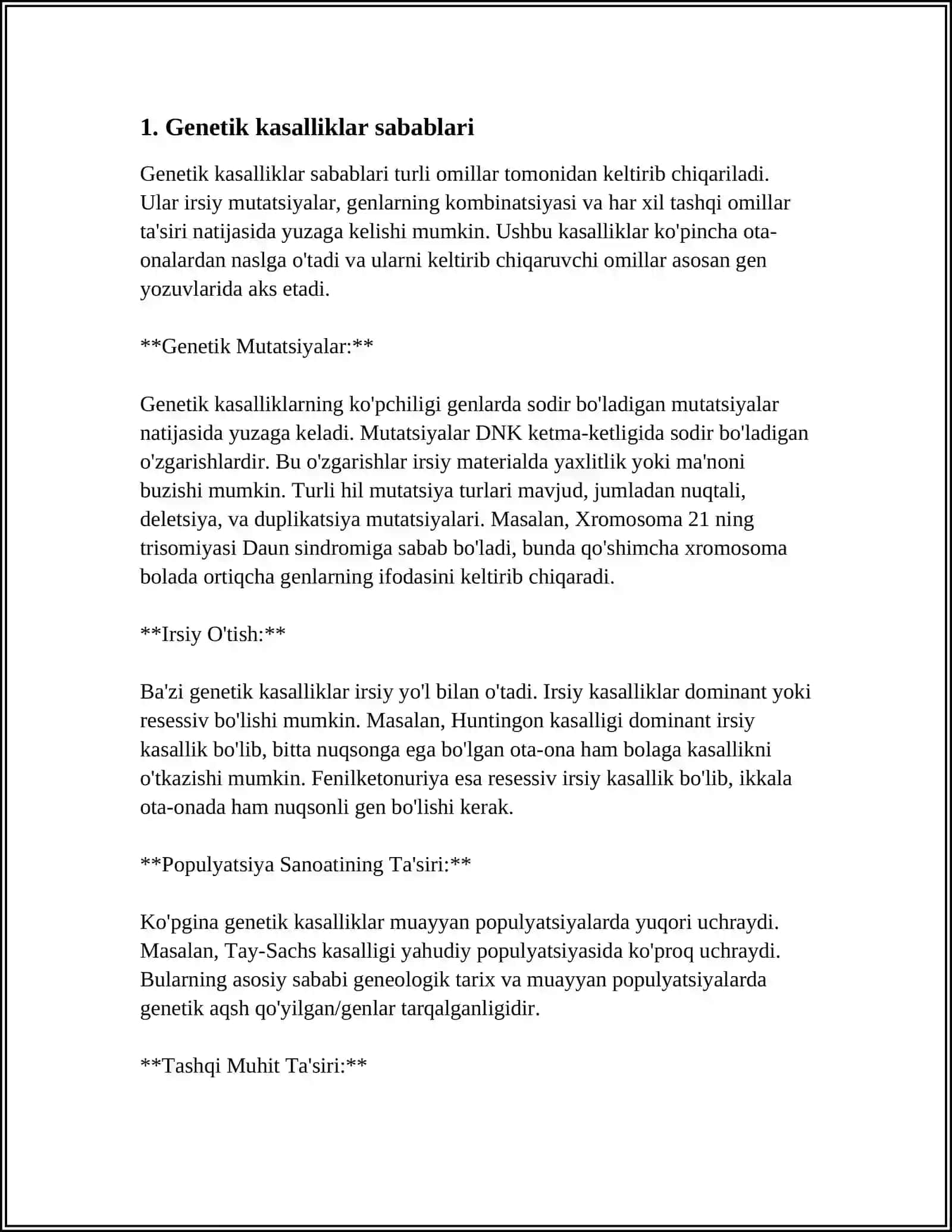 GEN KASALLIKLARI 3