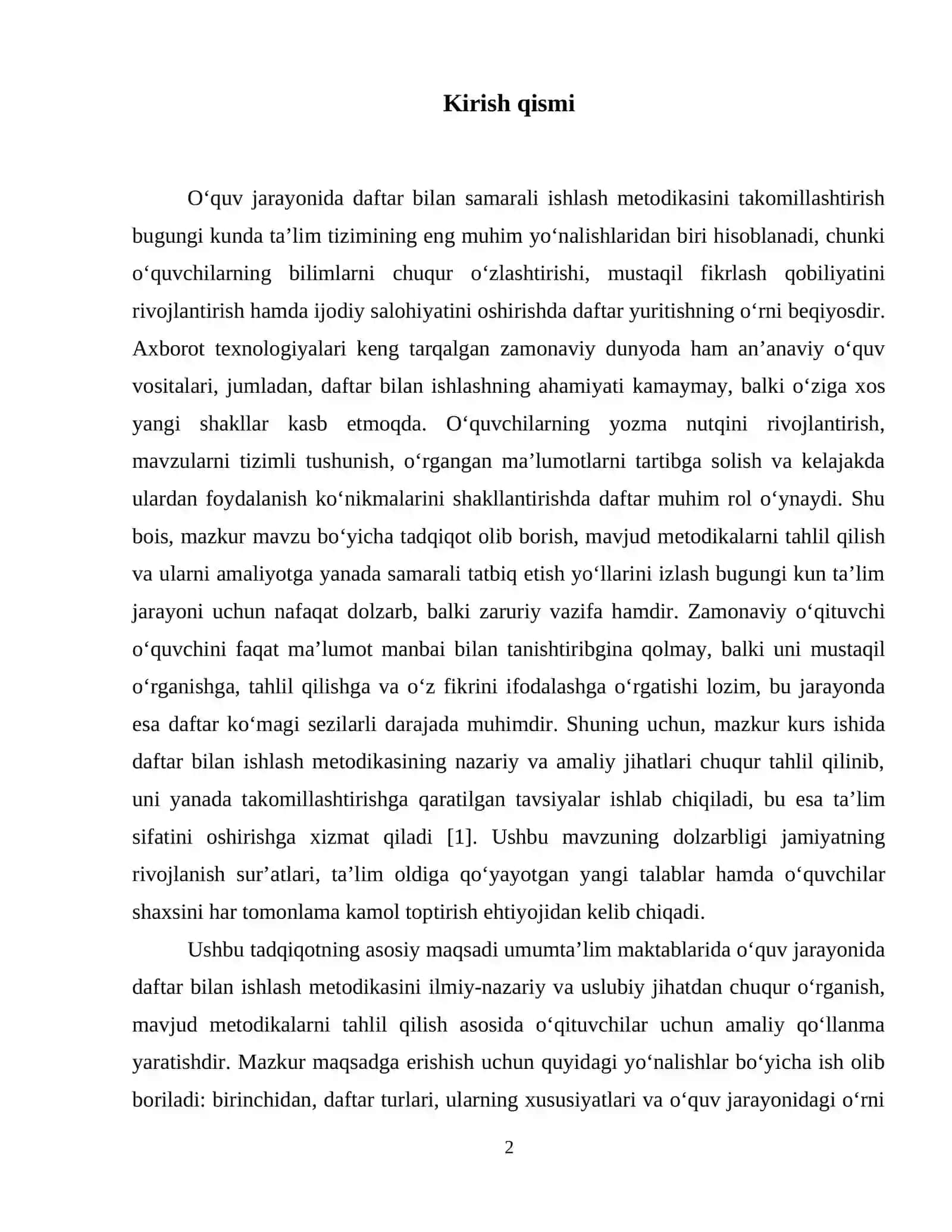 Daftar bn ishlash metodikasi 3