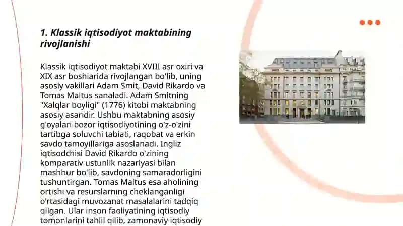 Classic iktisodiyot maktabining tola shakillanishi 3