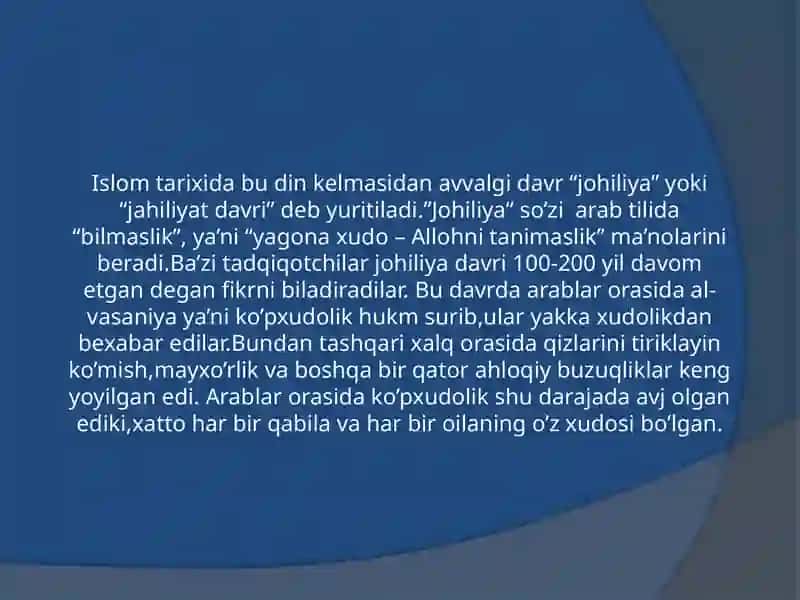 Islom dinida O'zbekistondagi bosh ma'naviy-iqtisodiy masalalar 3