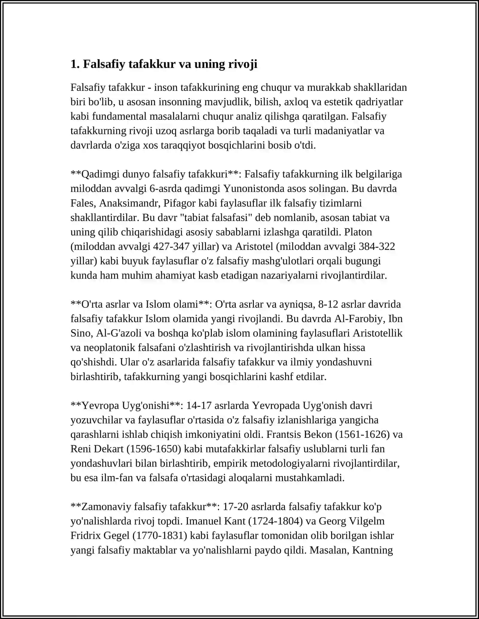 FALSAFIY TAFAGKUR VA UNING RIVOJI 3