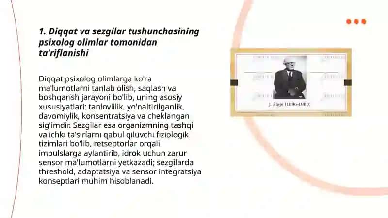 Diqqat va sezgilar haqida 3