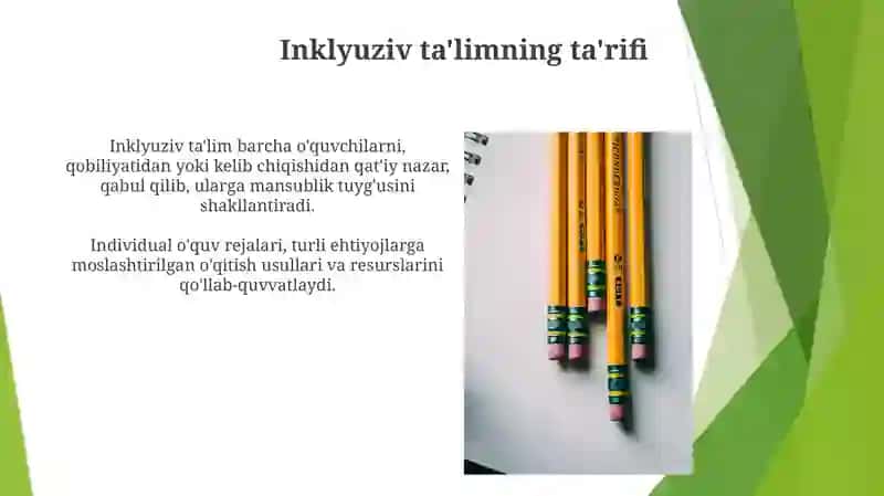 Inkulizif taʼlim tamoyillari 3